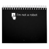 Calendrier Am Not Robot Funny Computer Programmer Geek Cadeau (Protection)