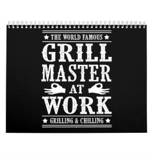 Calendrier Amateurs de barbecue Le Célèbre Grill Master Au T