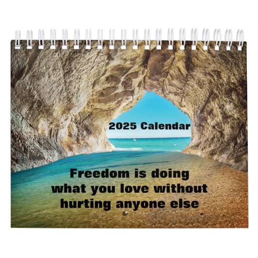Calendrier amateurs de grottes de plage 2025 (Protection)