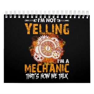 Calendrier Amateurs mécaniques Je ne hurle pas Je suis un m