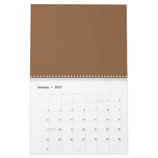 Calendrier Améliorez votre conception avec un Arrière - plan (Jan 2027)
