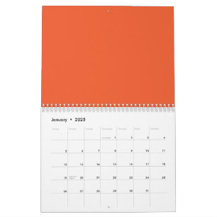 Calendrier Améliorez votre espace grâce à une orange qui atti