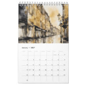 Calendrier américain de 12 mois (Jan 2027)