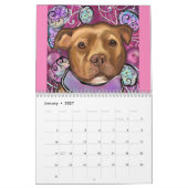 CALENDRIER AMÉRICAIN STAFFORDSHIRE TERRIER (Jan 2027)