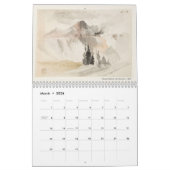 Calendrier American Art Thomas Moran Aquarelle Paysages (Mar 2026)