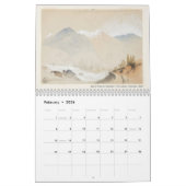 Calendrier American Art Thomas Moran Aquarelle Paysages (Feb 2026)