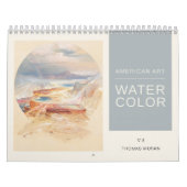 Calendrier American Art Thomas Moran Aquarelle Paysages (Protection)