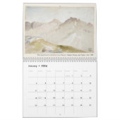 Calendrier American Art Thomas Moran Aquarelle Paysages (Jan 2026)
