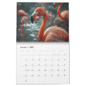 Calendrier American Flamingo 2026,Personalized Name gift (Jan 2027)