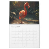 Calendrier American Flamingo 2026,Personalized Name gift (Feb 2027)