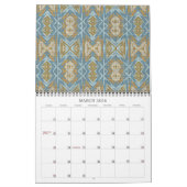 Calendrier Amérindiens d'Amérique, art Motif tribal (Mar 2026)