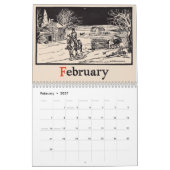 Calendrier Amérique rurale vintage (Feb 2027)