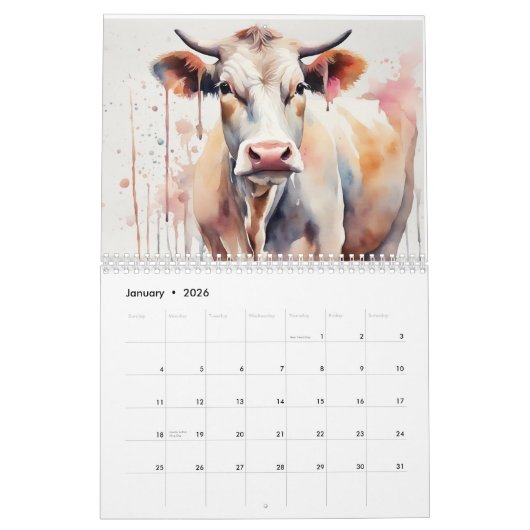 Calendrier Amis Barnyard (Jan 2026)