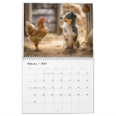 Calendrier Amis de la ferme – Les animaux vivant ensemble (Feb 2027)