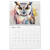 Calendrier Amis de la forêt aquarelle (Feb 2026)