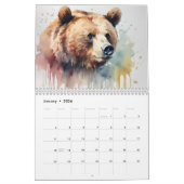 Calendrier Amis du zoo aquarelle (Jan 2026)