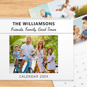 Calendrier Amis, famille, bons moments - Collage de photos pe
