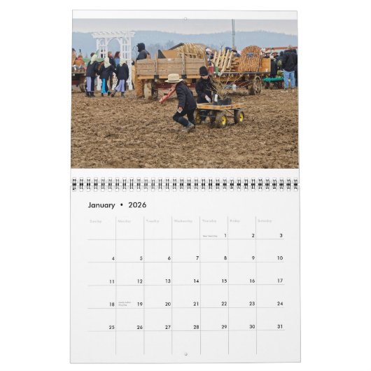 Calendrier Amish 2020 (Jan 2026)