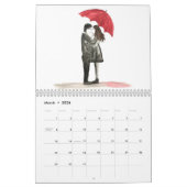 Calendrier Amour couple Mariage Anniversaire mignon Date Nom (Mar 2026)