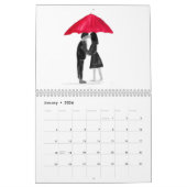 Calendrier Amour couple Mariage Anniversaire mignon Date Nom (Jan 2026)