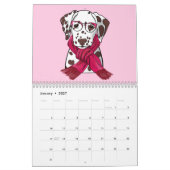 Calendrier Amour dalmate (Jan 2027)