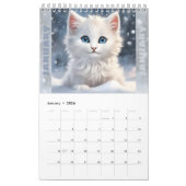 Calendrier Amoureux de les chats Cute Kittens Aquarelle saiso (Jan 2026)