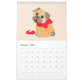 Calendrier Amoureux des animaux Cute animal fille cadeau (Feb 2026)