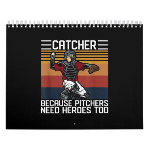Calendrier Amoureux des lanceurs Vintages de baseball