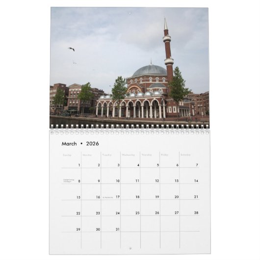 Calendrier AMSTERDAM (Mar 2026)