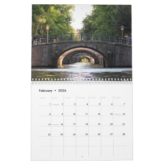 Calendrier AMSTERDAM (Feb 2026)