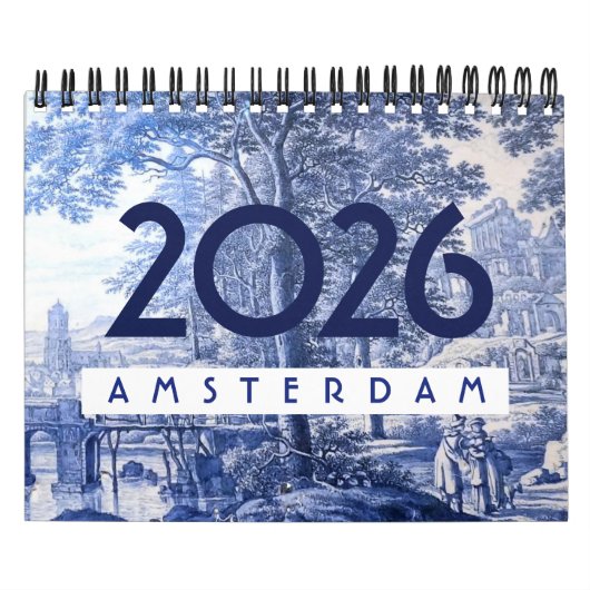 Calendrier Amsterdam Calendar 2026 (Protection)