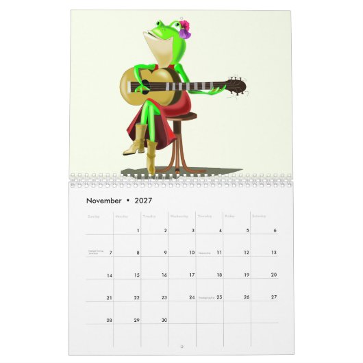 Calendrier amusant pour enfants (Nov 2027)