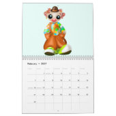 Calendrier amusant pour enfants (Feb 2027)