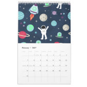 Calendrier amusant pour enfants  (Feb 2027)