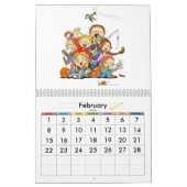 Calendrier amusant pour les enfants - Calendrier p (Feb 2026)