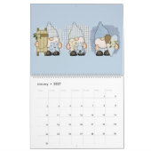 Calendrier Amusants Gnomes 2025 Famille Amical (Jan 2027)