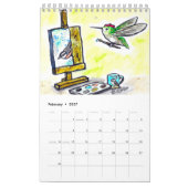 Calendrier Amusement avec les oiseaux (Feb 2027)