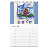 Calendrier Amusement avec les oiseaux (Mar 2026)
