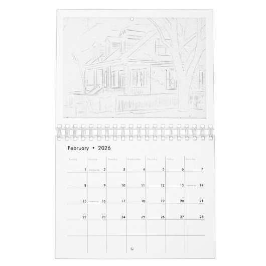 Calendrier Anatomie d'une peinture : Sam Houston Park 1868 Ac (Feb 2026)