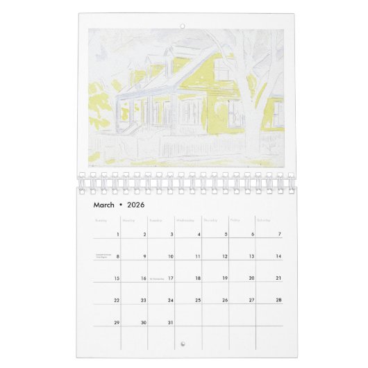 Calendrier Anatomie d'une peinture : Sam Houston Park 1868 Ac (Mar 2026)