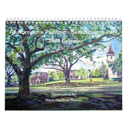 Calendrier Anatomie d'une peinture : Sam Houston Park 2025 (Protection)