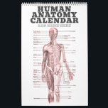 Calendrier Anatomie humaine Diagramme Médicale Science de la<br><div class="desc">Profitez de 12 mois de diagrammes anatomiques présentant diverses structures du corps humain, y compris les os, les muscles et les nerfs! Un excellent cadeau pour les étudiants, les enseignants, les praticiens, les infirmières, les professionnels de la santé, les coroners, les détectives, les témoins experts, les avocats, les juges, et...</div>