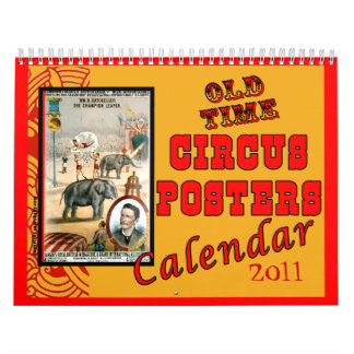 Calendrier ancien de 2014 affiches de cirque