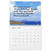 Calendrier Ancien proverbe amérindien (Feb 2027)