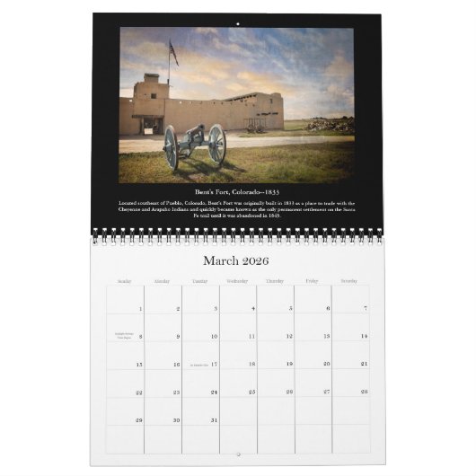 Calendrier Anciens Forts en Amérique (Mar 2026)