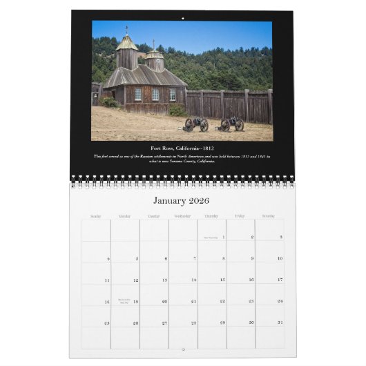 Calendrier Anciens Forts en Amérique (Jan 2026)