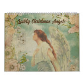 Calendrier Angel Fleurs blanches Ciel bleu (Protection)