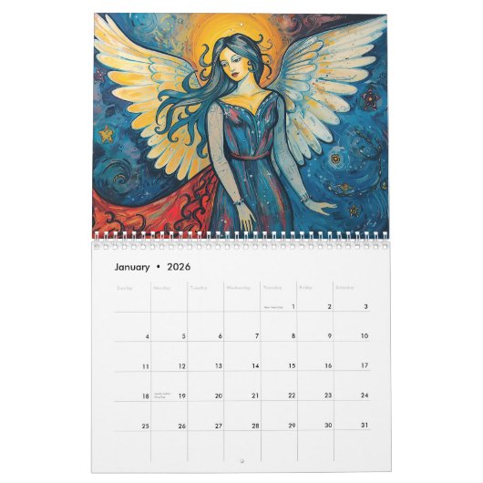 Calendrier Angels Power 2026 (Jan 2026)