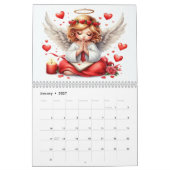Calendrier Anges amoureux 2027 (Jan 2027)