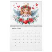 Calendrier Anges amoureux 2027 (Feb 2027)